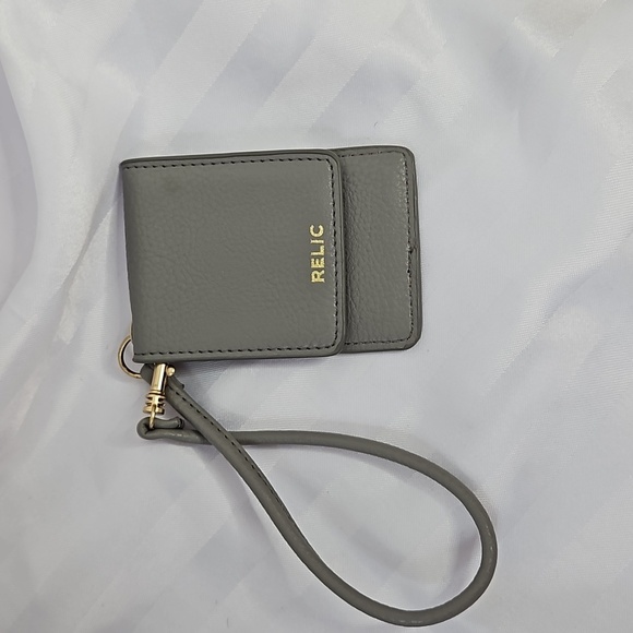 RELIC CARD CASE WRISTLET IN GREY - Picture 1 of 5